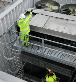 Worker working on Machines